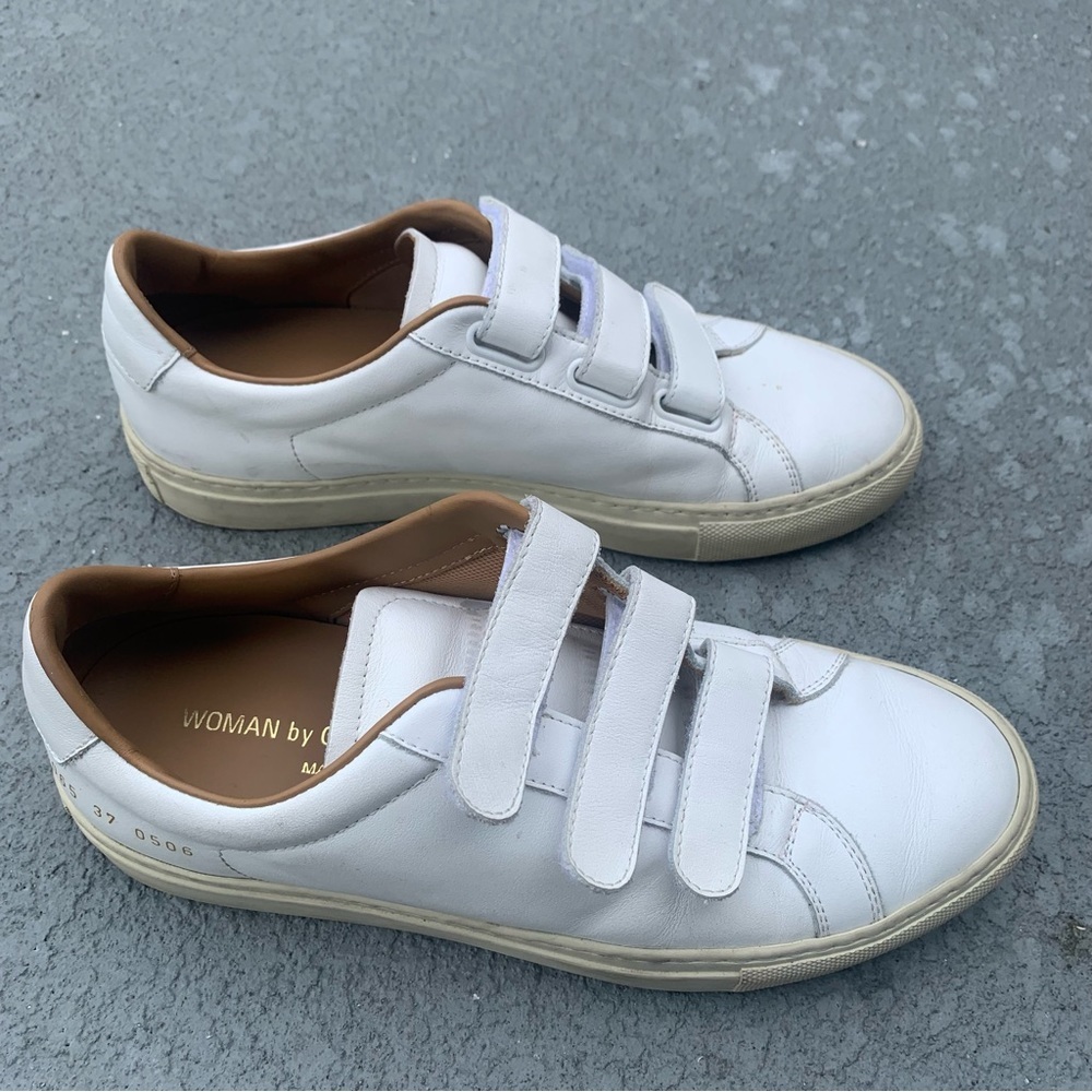 Woman Common Projects Achilles  Velcro Sneakers Size 7 - Picture 11 of 16